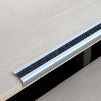 Anti-Rutsch-Treppenkanten-Profil Aluminium Extra Stark schwarz, selbstklebend